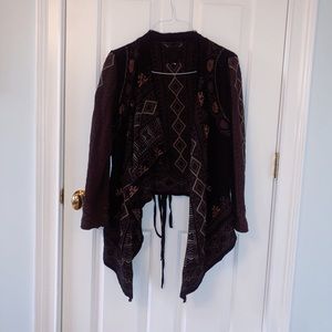 BIYA Black Embroidered Jacket